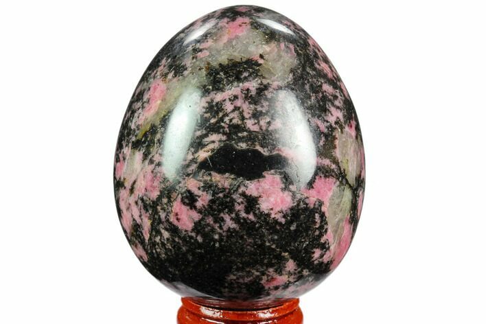 Polished Rhodonite Egg - Madagascar #124110